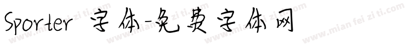 Sporter 字体字体转换
